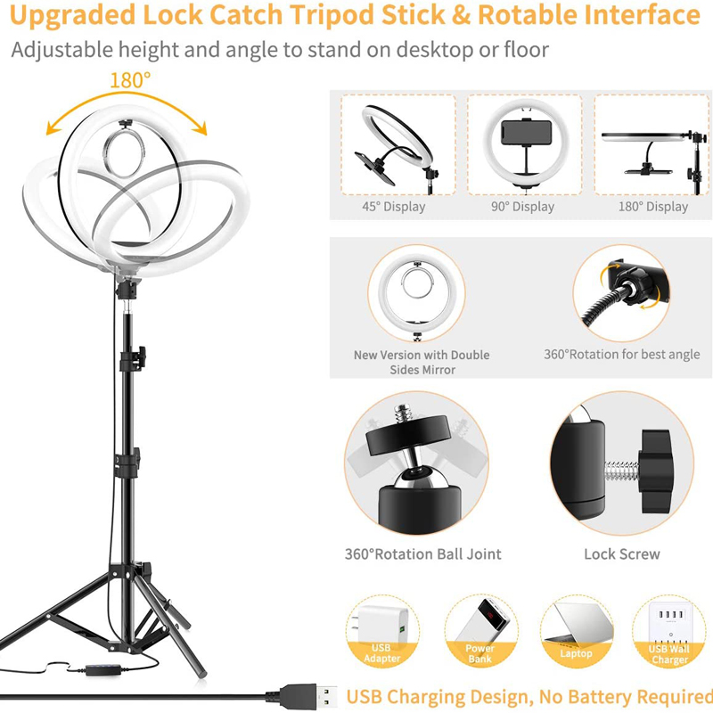 16/26/33cm Selfie Ring Light P - Photography Lighting Stick 评论和价格