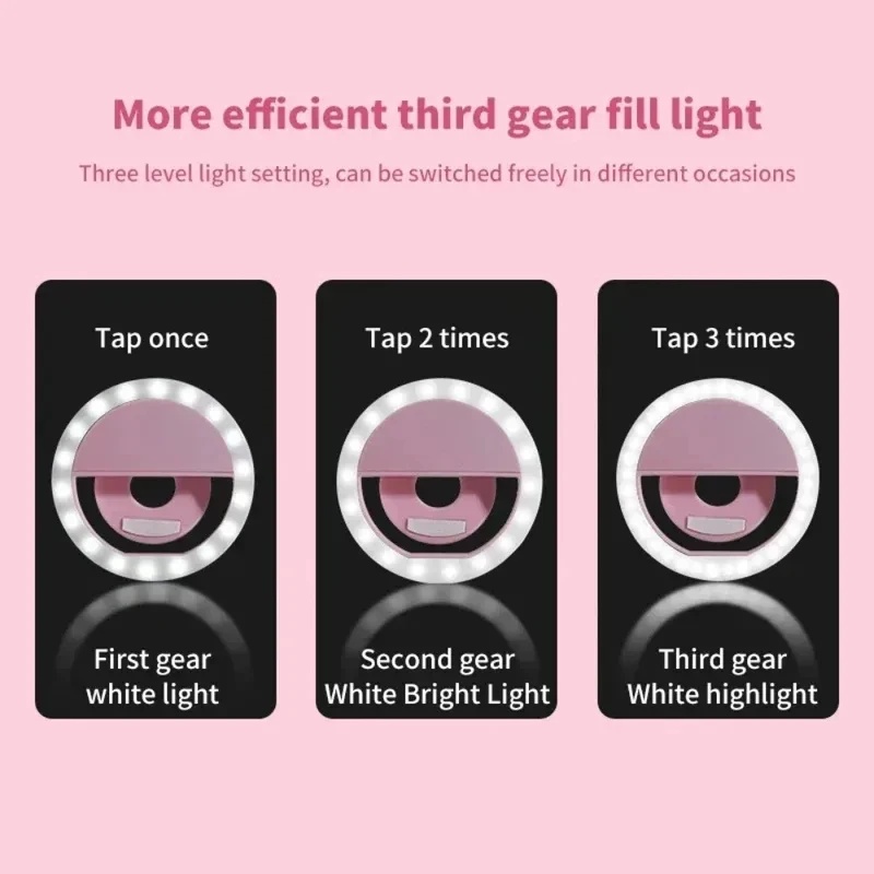 1-4pcs LED Selfie Ring Fill Li - Photography Lighting Stick 评论和价格