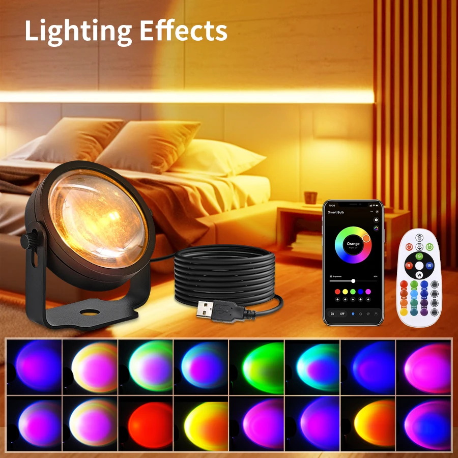 Tuya Smart Sunset Projector La - Photography Lighting Mood 评论和价格