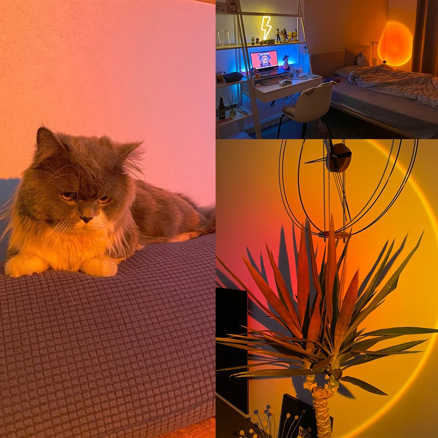 Sunset Lamp Night Light Multi  - Photography Lighting Mood 评论和价格