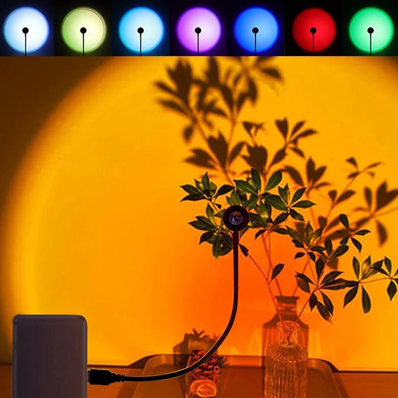 LED USB Sunset Lamp Projector  - Photography Lighting Mood 评论和价格