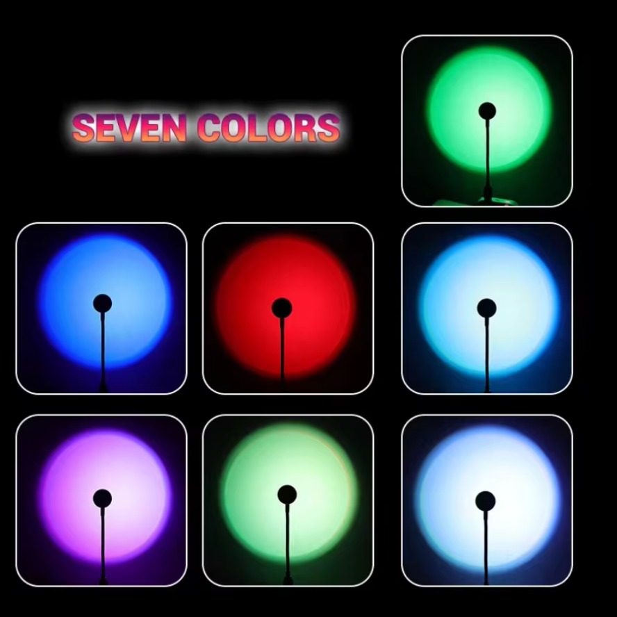 Led 5V Colorful USB Sunset Lam - Photography Lighting Mood 评论和价格