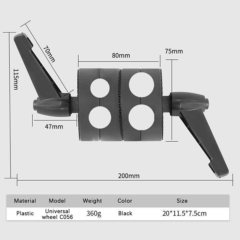 1Pc ABS Swivel Single/Double H - Reflector Arm Clamp 评论和价格