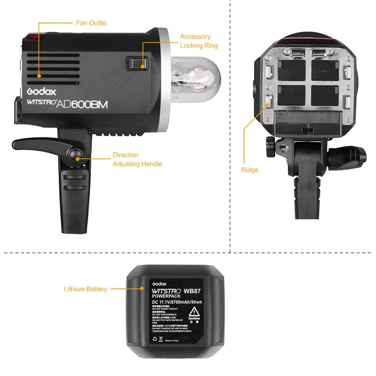 2026 Premium  AD600BM 600W Stu - Photography Lighting For Outdoors 评论和价格