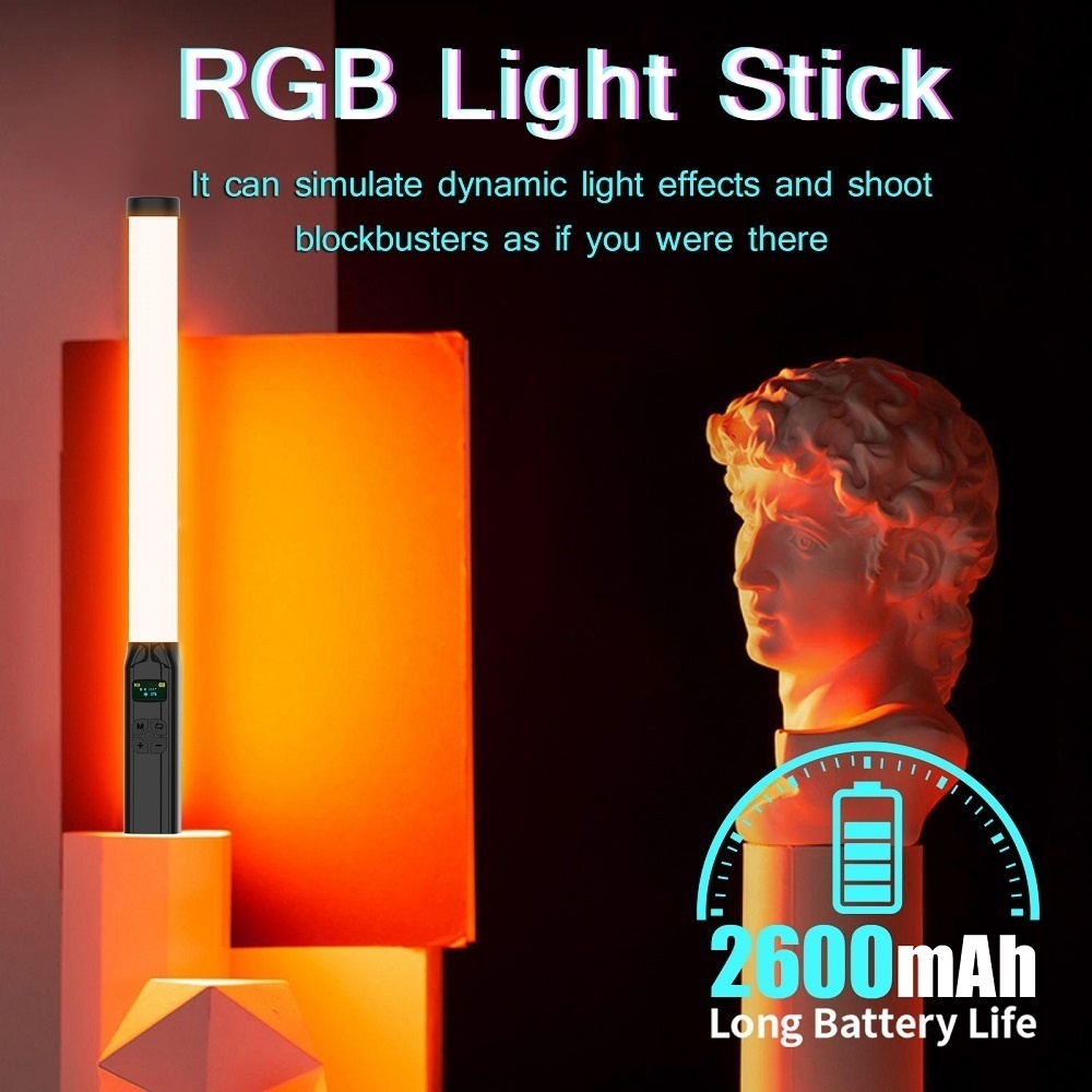 50CM RGB Stick Light Wand Ligh - Photography Types Of Lighting 评论和价格