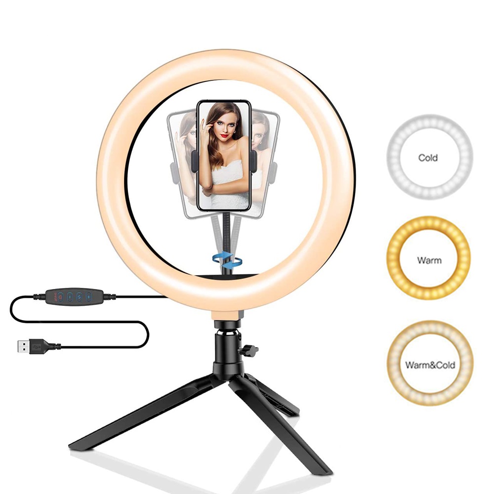 26cm 10 inch Led Ring Selfie L - Photography Lighting Stick 评论和价格