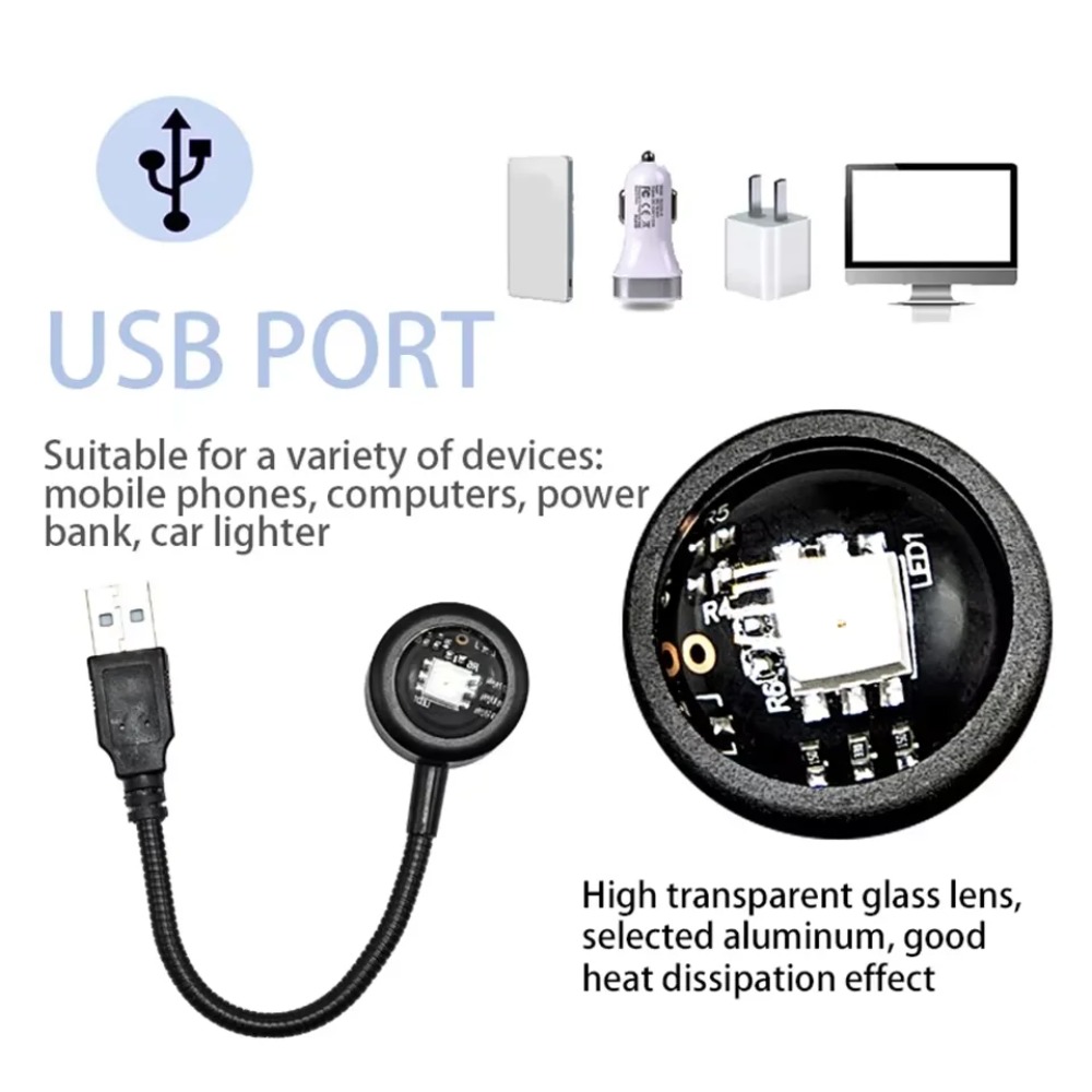 LED RGB Sunset Projection Lamp - Photography Lighting Mood 评论和价格