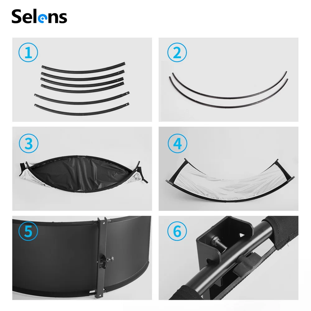 Selens 4-IN-1 U-typed 105x260c - Photography Types Of Lighting 评论和价格