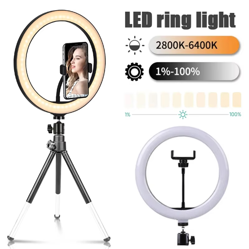 10 inch Selfie Ring Light Phot - Photography Lighting Stick 评论和价格