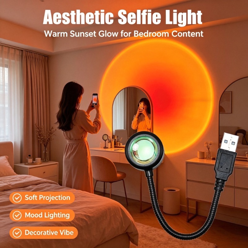 USB Sunset Lamp, Aesthetic Pro - Photography Lighting Mood 评论和价格