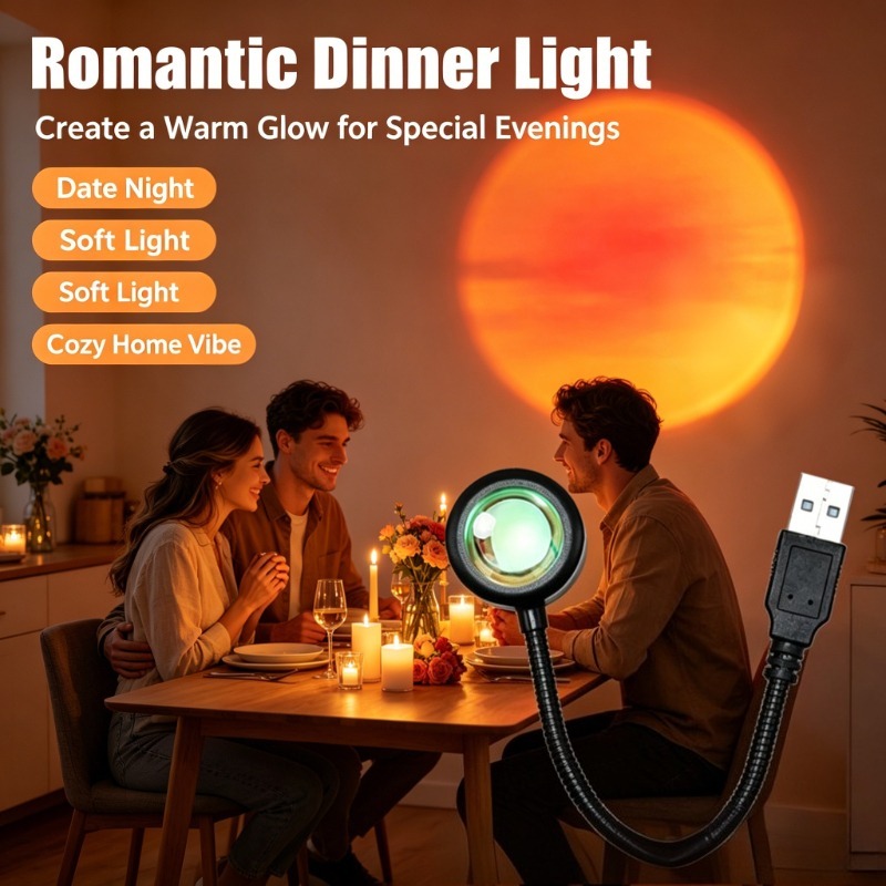 USB Sunset Lamp, Aesthetic Pro - Photography Lighting Mood 评论和价格
