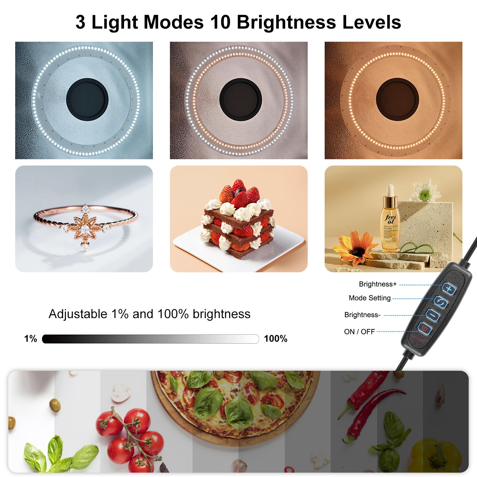 PULUZ 50cm Folding Portable Ri - Photography Types Of Lighting 评论和价格