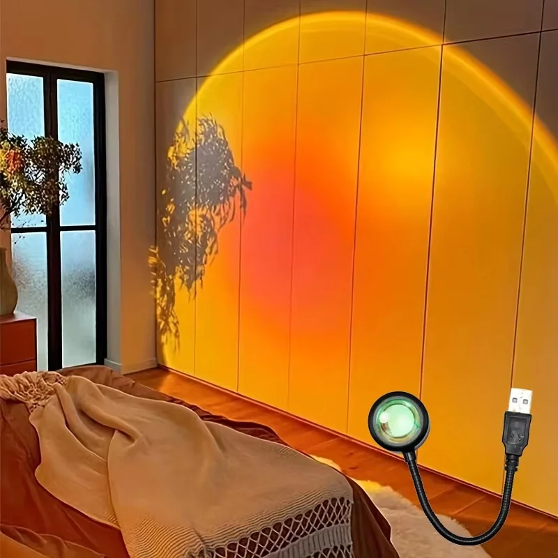 Mini USB ED Sunset Lamp Nightl - Photography Lighting Mood 评论和价格