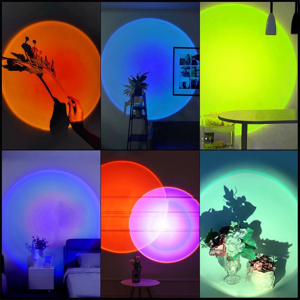 ZK40 LED Sunset Lamp Nightligh - Photography Lighting Mood 评论和价格